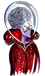 Líder marciano de la película de ciencia ficción de 1996 «Mars Attacks!»